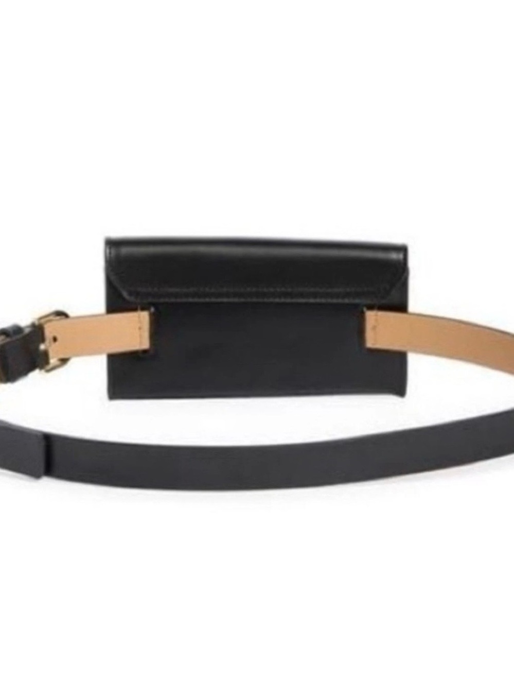 ♠️Kate Spade Black Leather Bow Belt Bag - Picture 5 of 12